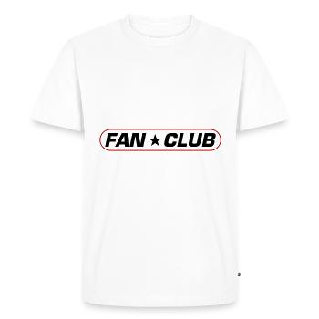 Fan Club - Men's Premium Organic T-Shirt - white - Front - Nico (187cm)