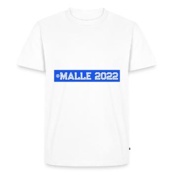 Malle 2022 - Men's Premium Organic T-Shirt - white - Front - Nico (187cm)