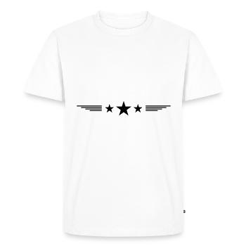 Star Line Element - Men's Premium Organic T-Shirt - white - Front - Nico (187cm)