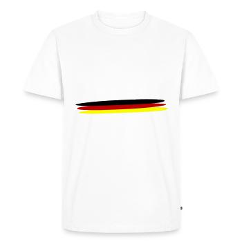 Germany Flag - Men's Premium Organic T-Shirt - white - Front - Nico (187cm)