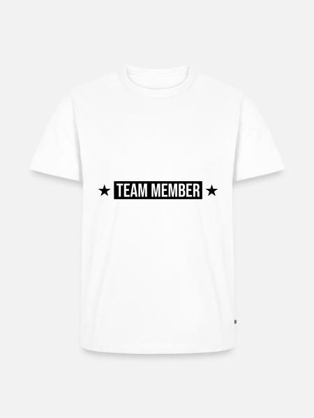 Team Members - Men's Premium Organic T-Shirt - white