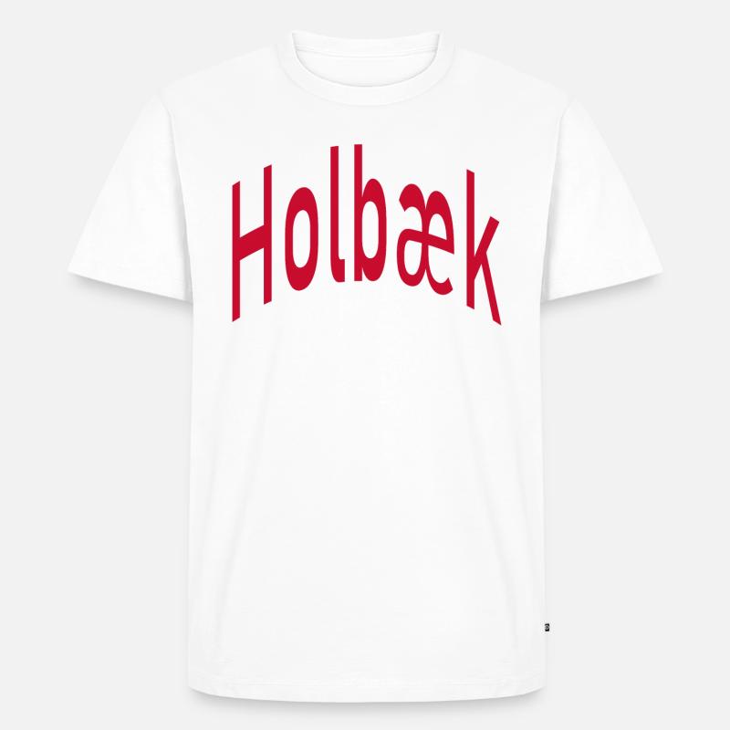 Holbæk - Männer Premium Bio T-Shirt - Weiß