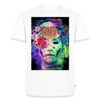 FASHION FATALITY 1 - Men's Premium Organic T-Shirt - white - Front - Nico (187cm)