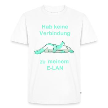 I don't have a connection to my e-LAN - Men's Premium Organic T-Shirt - white - Front - Nico (187cm)