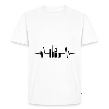 Maquillage Cosmétique Pulse - T-shirt Premium bio Homme - blanc - Devant - Nico (187cm)