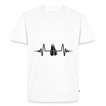 Diving Fins Diver Pulse - Men's Premium Organic T-Shirt - white - Front - Nico (187cm)