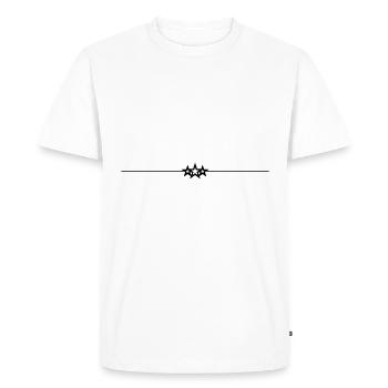 Star Line Element - Men's Premium Organic T-Shirt - white - Front - Nico (187cm)