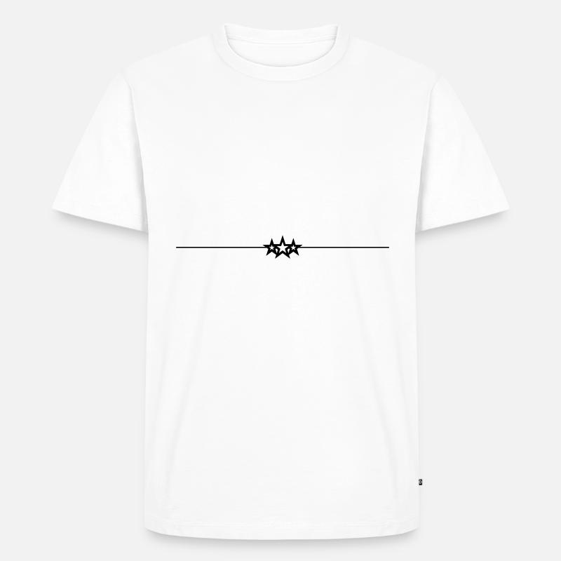 Star Line Element - Men's Premium Organic T-Shirt - white