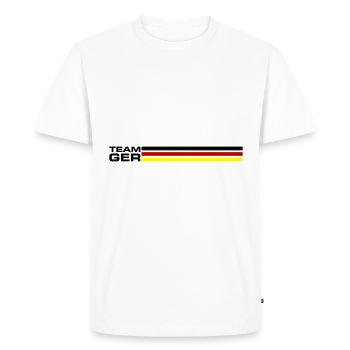 Team Germany - Men's Premium Organic T-Shirt - white - Front - Nico (187cm)