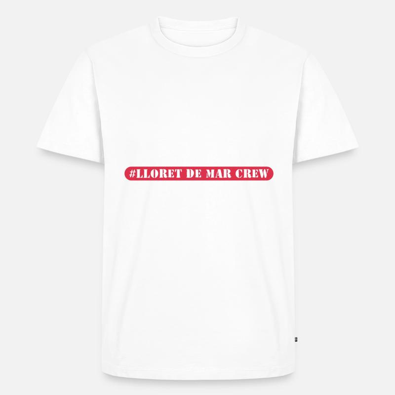 Lloret De Mar Crew - Männer Premium Bio T-Shirt - Weiß