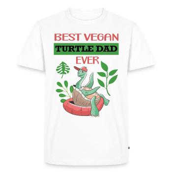 Turtle - Men's Premium Organic T-Shirt - white - Front - Nico (187cm)
