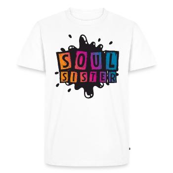 Soul Sister - Men's Premium Organic T-Shirt - white - Front - Nico (187cm)