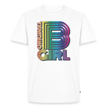 b-Girl Breakdance Girl - Men's Premium Organic T-Shirt - white - Front - Nico (187cm)