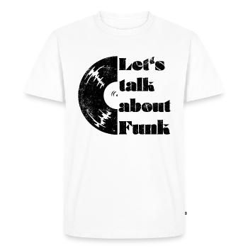 Parlons de Funk - T-shirt Premium bio Homme - blanc - Devant - Nico (187cm)