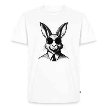 Funny Bunny Easter Bunny Easter - Men's Premium Organic T-Shirt - white - Front - Nico (187cm)