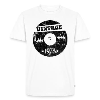 Millésime 1978 - T-shirt Premium bio Homme - blanc - Devant - Nico (187cm)