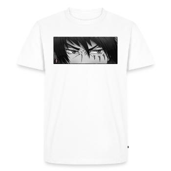 Anime Warrior Eyes - T-shirt Premium bio Homme - blanc - Devant - Nico (187cm)