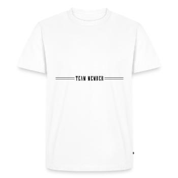 Membres de l’équipe - T-shirt Premium bio Homme - blanc - Devant - Nico (187cm)