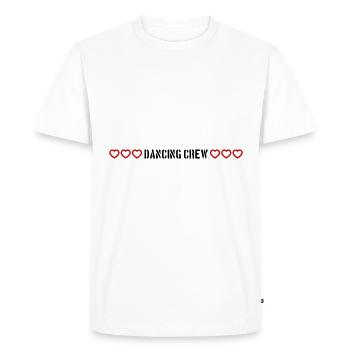 Dancing Crew Hearts - Men's Premium Organic T-Shirt - white - Front - Nico (187cm)