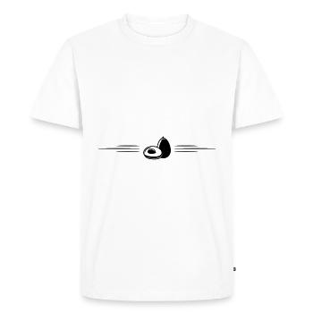 Avocado line - Men's Premium Organic T-Shirt - white - Front - Nico (187cm)