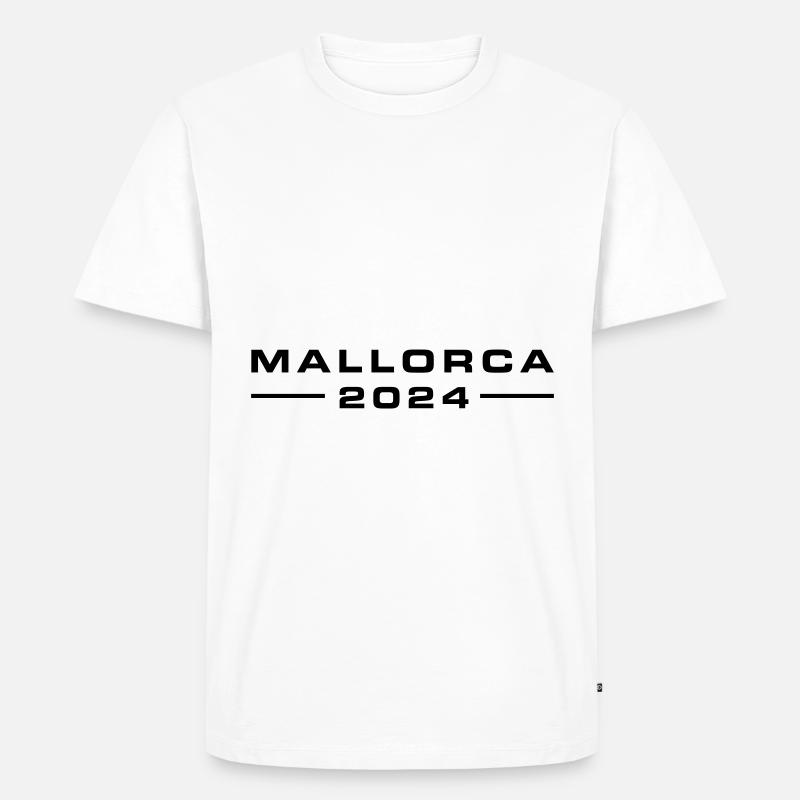 Mallorca 2024 - Männer Premium Bio T-Shirt - Weiß
