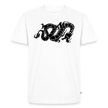 chinese dragon - T-shirt Premium bio Homme - blanc - Devant - Nico (187cm)