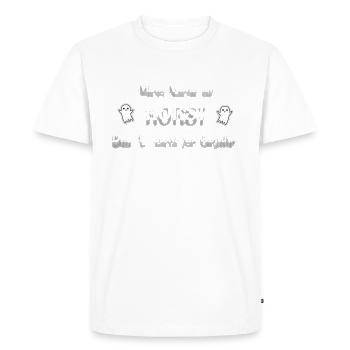 Nom Horst - T-shirt Premium bio Homme - blanc - Devant - Nico (187cm)
