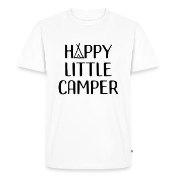 Happy little camper - Men's Premium Organic T-Shirt - white - Front - Nico (187cm)