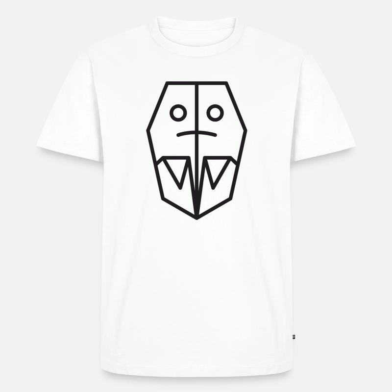 Vector Geist - Männer Premium Bio T-Shirt - Weiß