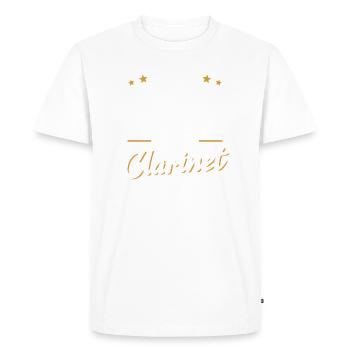 Clarinette Opa Clarinettiste Instrument de Musique Clarinettiste - T-shirt Premium bio Homme - blanc - Devant - Nico (187cm)