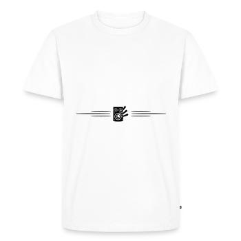 Boxing Line Music - Men's Premium Organic T-Shirt - white - Front - Nico (187cm)