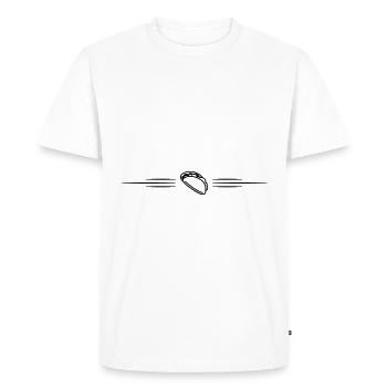 Burrito line - Men's Premium Organic T-Shirt - white - Front - Nico (187cm)