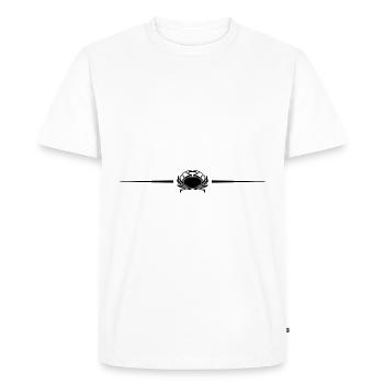 Ligne de cancérologie - T-shirt Premium bio Homme - blanc - Devant - Nico (187cm)