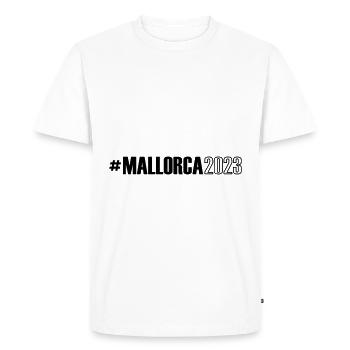 Mallorca 2023 - Men's Premium Organic T-Shirt - white - Front - Nico (187cm)