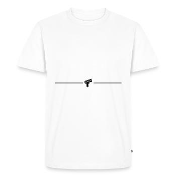 Ligne de pluie Weapon Money - T-shirt Premium bio Homme - blanc - Devant - Nico (187cm)