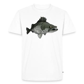 Red River: Zander - Men's Premium Organic T-Shirt - white - Front - Nico (187cm)