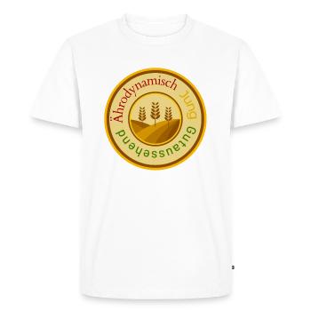 Ährodynamic 1 - Men's Premium Organic T-Shirt - white - Front - Nico (187cm)