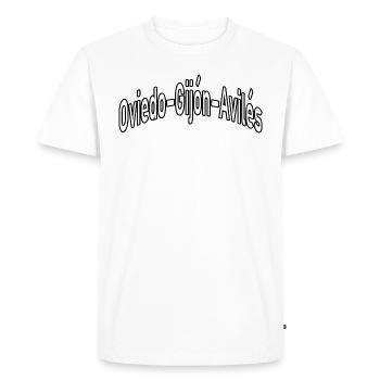 Oviedo Gijón Avilés - Men's Premium Organic T-Shirt - white - Front - Nico (187cm)