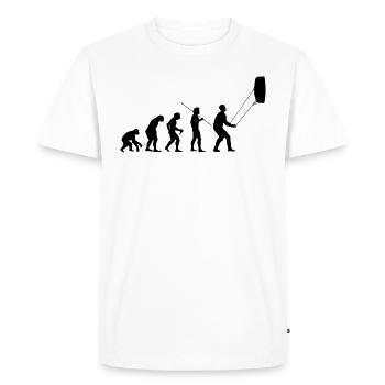 Cerf-volant - T-shirt Premium bio Homme - blanc - Devant - Nico (187cm)