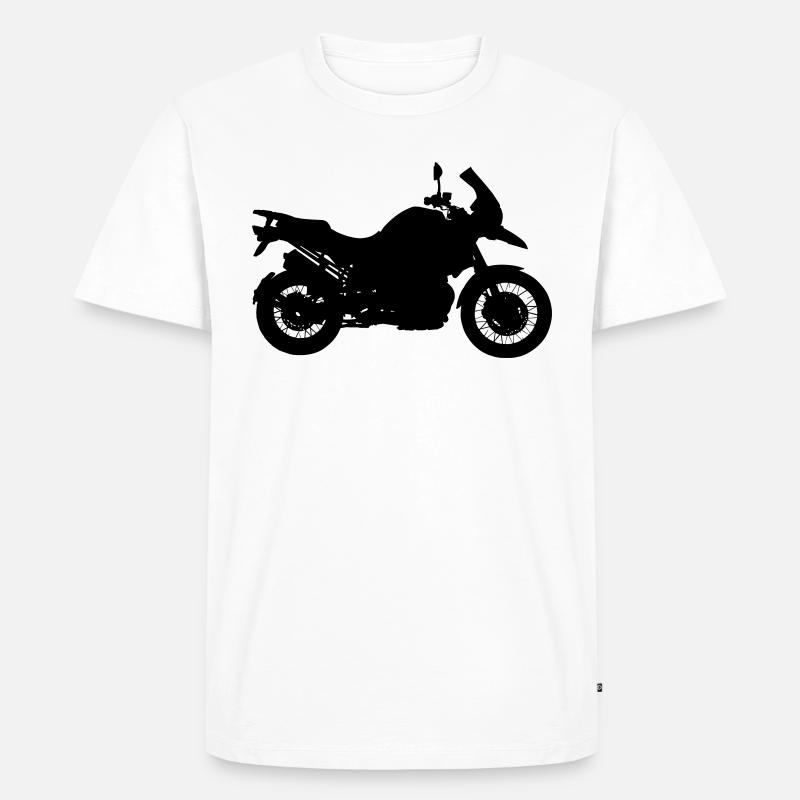 motorcycle racing - Männer Premium Bio T-Shirt - Weiß