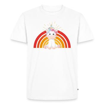 Licornes Licornes - Les licornes sont ma religion - T-shirt Premium bio Homme - blanc - Devant - Nico (187cm)
