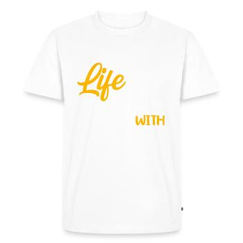 Life is better Sailing Sailors sailing - Men's Premium Organic T-Shirt - white - Front - Nico (187cm)