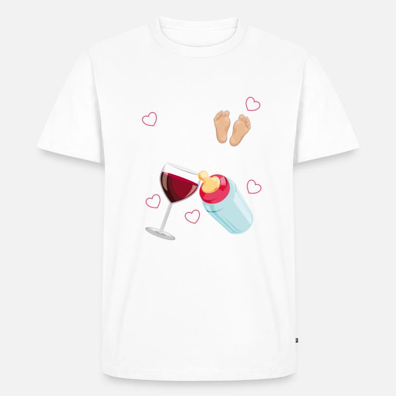Werdende Oma Großmutter - Männer Premium Bio T-Shirt - Weiß