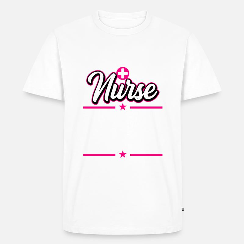 Ruhestand Rente 2022 Krankenschwester - Männer Premium Bio T-Shirt - Weiß
