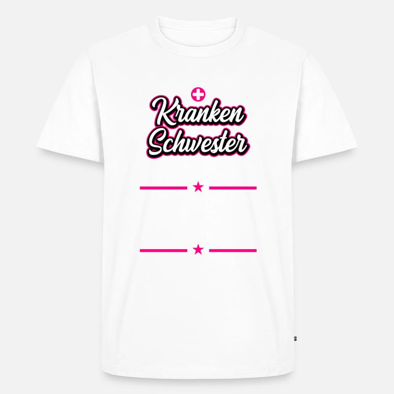 Ruhestand Rente Krankenschwester - Männer Premium Bio T-Shirt - Weiß