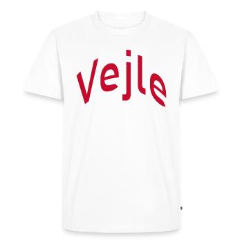 Vejle - Men's Premium Organic T-Shirt - white - Front - Nico (187cm)