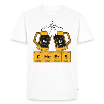 Beer Periodic Table - Men's Premium Organic T-Shirt - white - Front - Nico (187cm)