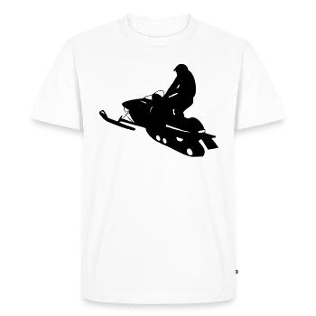 snowmobile snow cross x games racing sport - Men's Premium Organic T-Shirt - white - Front - Nico (187cm)