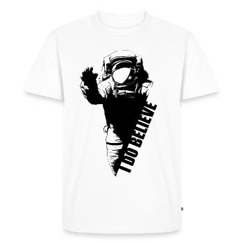 astronaute - T-shirt Premium bio Homme - blanc - Devant - Nico (187cm)