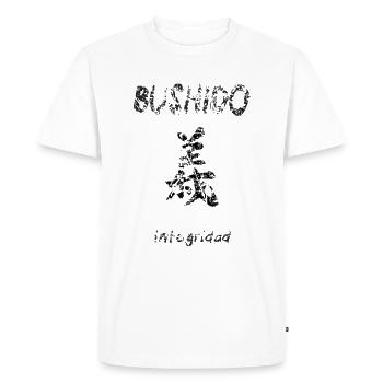 Bushido 7 - T-shirt Premium bio Homme - blanc - Devant - Nico (187cm)